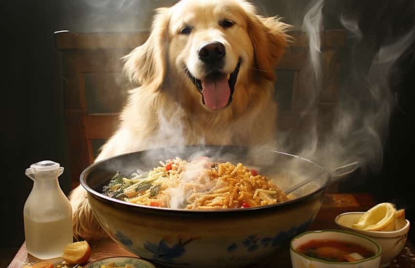 how much chicken and rice for dog
